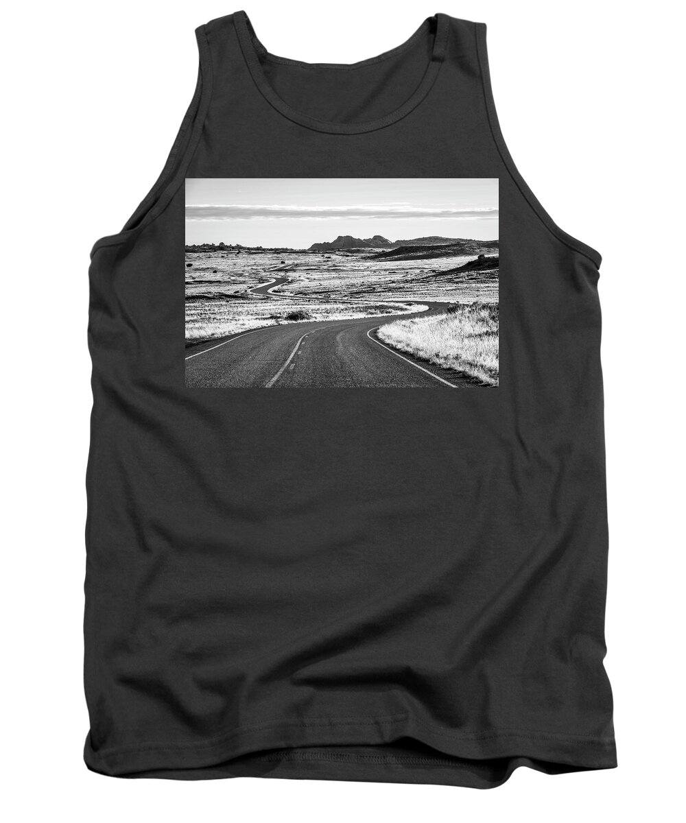 Adventure Tank Top featuring the photograph Drive to Island in the Sky by Andy Crawford