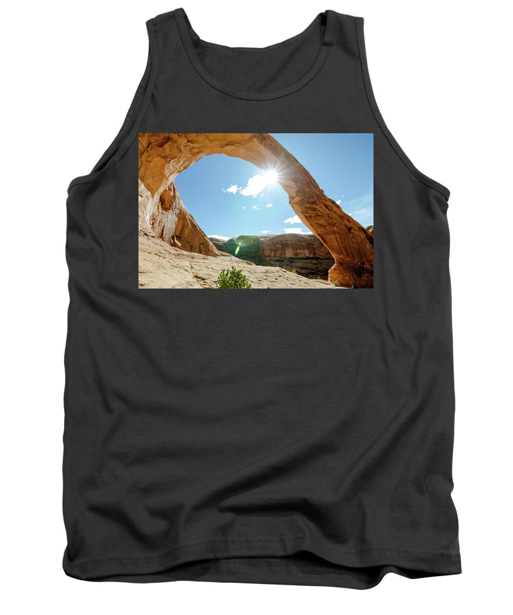 Desert Tank Top featuring the photograph Elegant Rocks by Margaret Pitcher