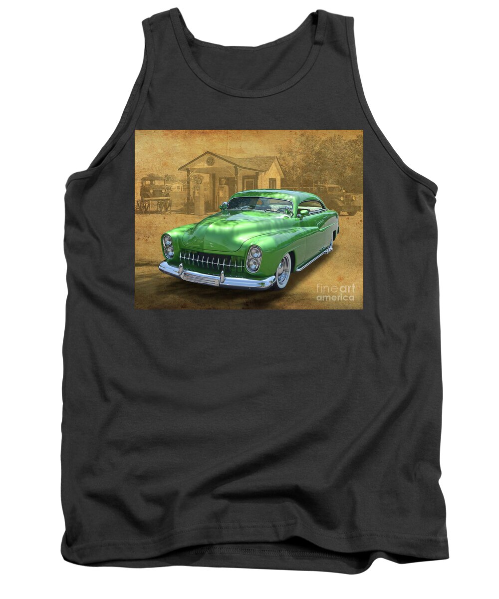 Emerald Tank Top featuring the photograph Emerald Green Lead Sled by Ron Long