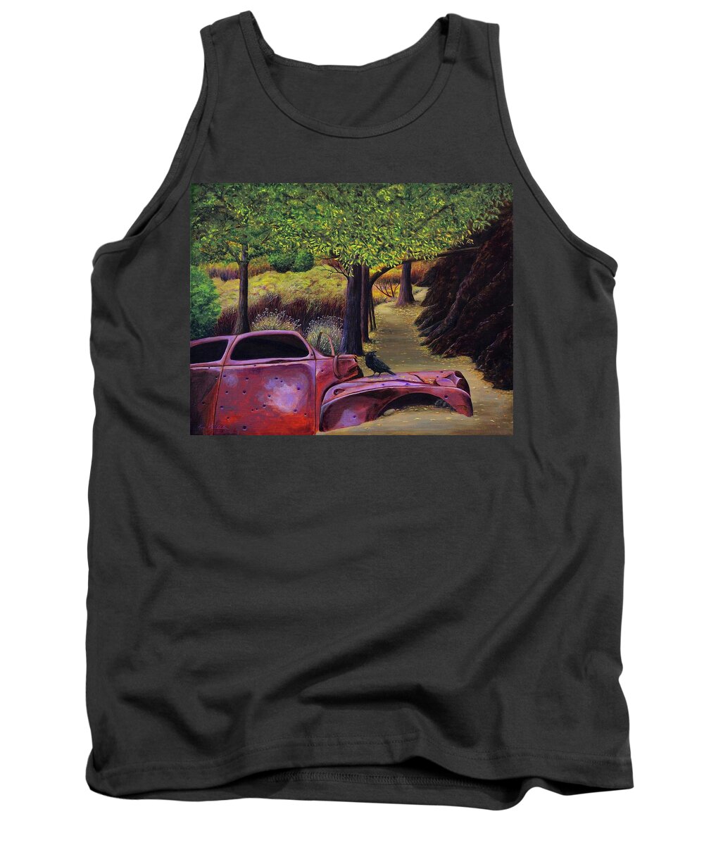 Kim Mcclinton Tank Top featuring the painting End of the Road by Kim McClinton