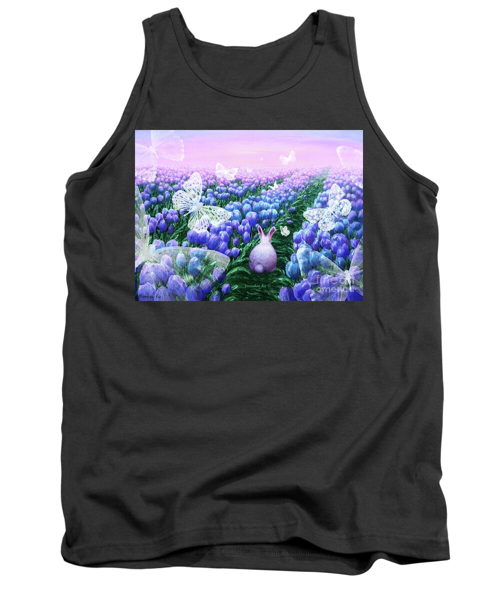 Landscape Tank Top featuring the painting Endless Dream by Yoonhee Ko