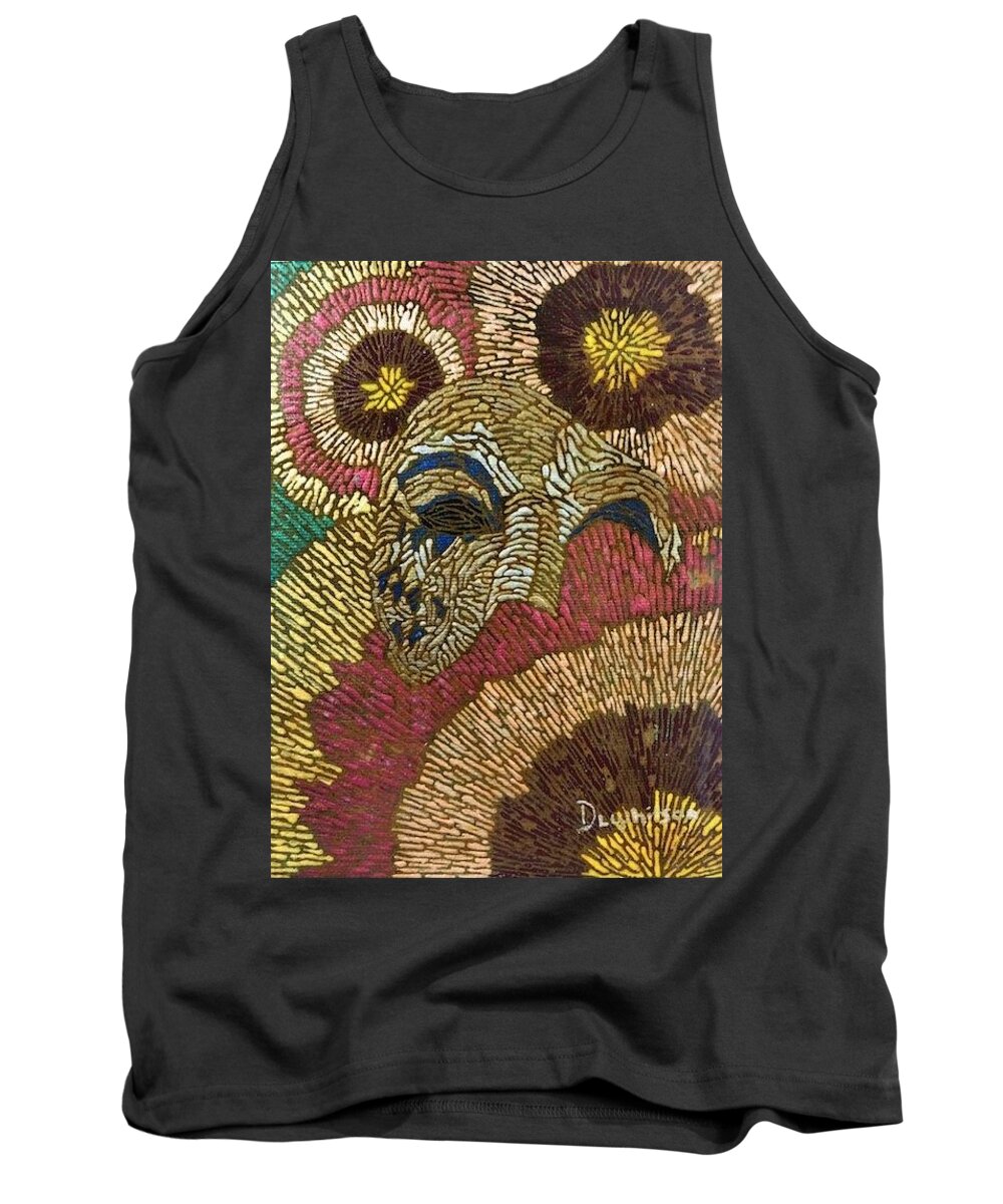 Masquerade Tank Top featuring the painting Enjoy by Darren Whitson