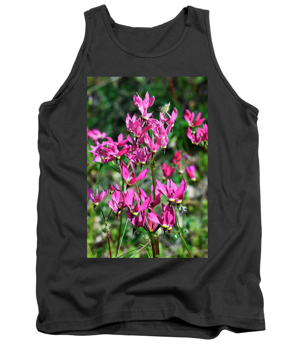 Shooting Stars Tank Top featuring the photograph Ephemeral Shooting Stars in Pink by Kathleen Bishop