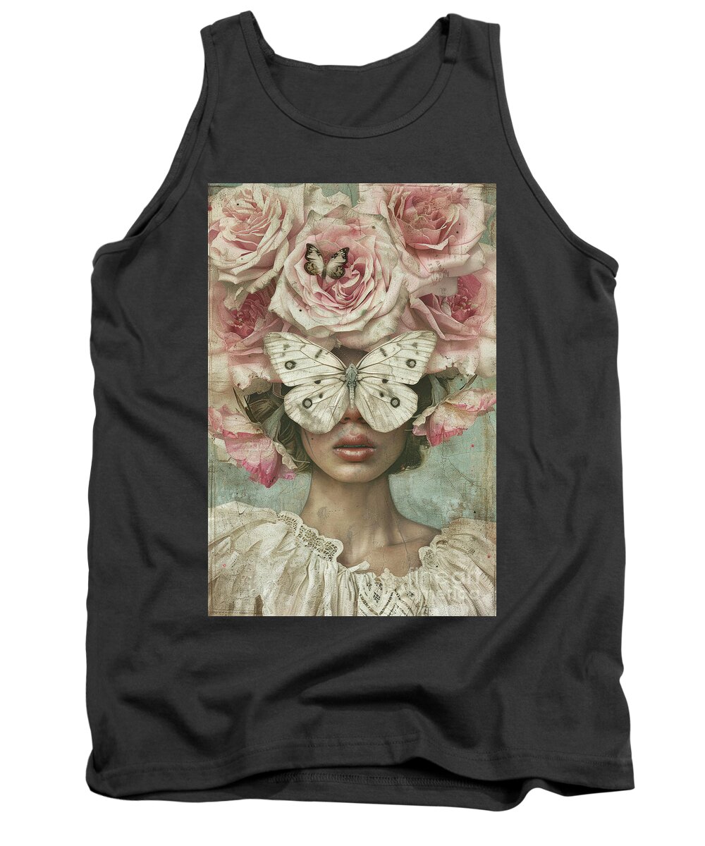 Woman Tank Top featuring the painting Evelyn by Tina LeCour