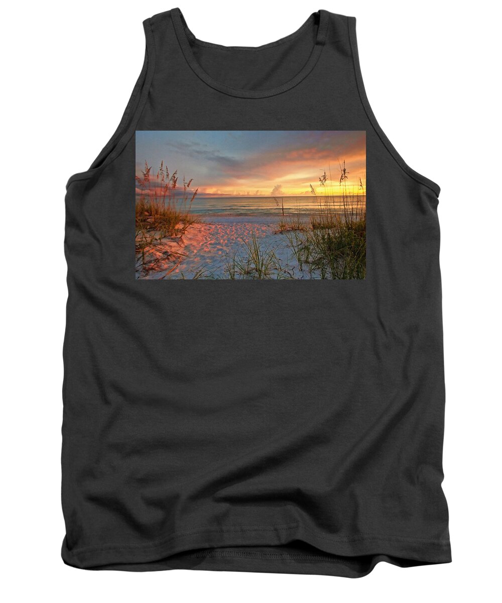 Gulf Of Mexico Tank Top featuring the photograph Evening At The Beach by HH Photography of Florida
