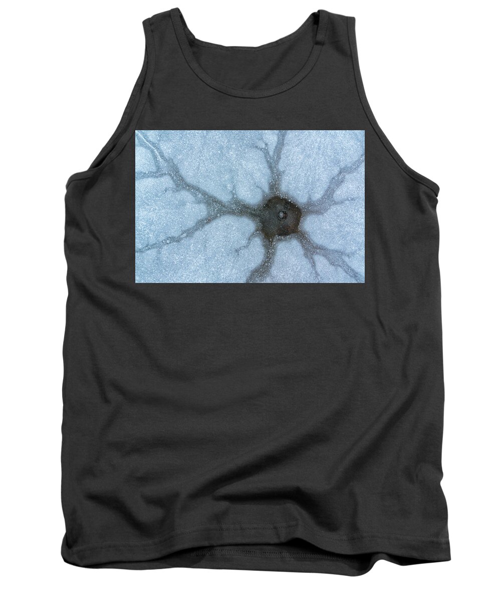 Ice Tank Top featuring the photograph Eye in the Ice by Darren White