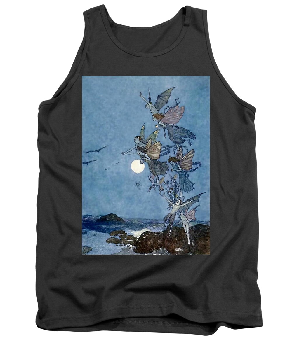 “edmund Dulac” Tank Top featuring the digital art Fairies and Elves by Patricia Keith