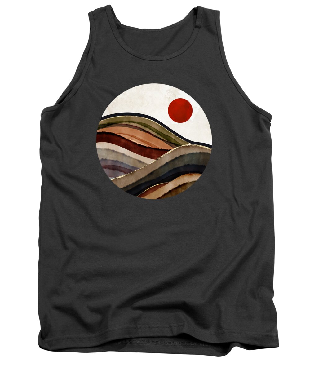 Fall Tank Top featuring the digital art Fall Abstract by Spacefrog Designs