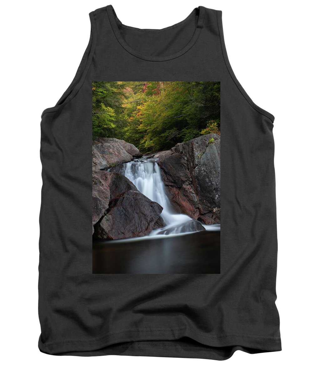 Bolders Tank Top featuring the photograph Fall at Buttermilk Falls, Ludlow, VT 4 by Dimitry Papkov