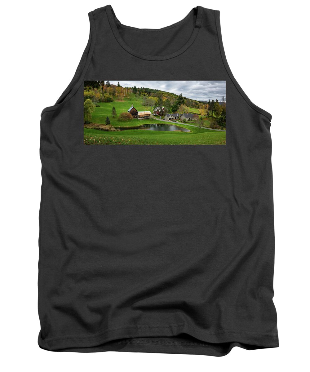 Vt Tank Top featuring the photograph Fall at the Sleepy Hollow Pano by Dimitry Papkov
