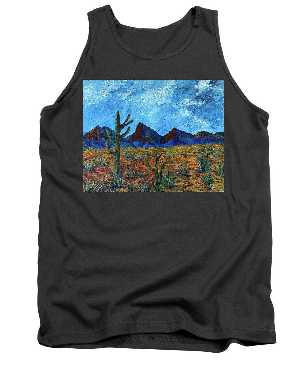 Impressionism Tank Top featuring the painting Feel The Heat by Raji Musinipally