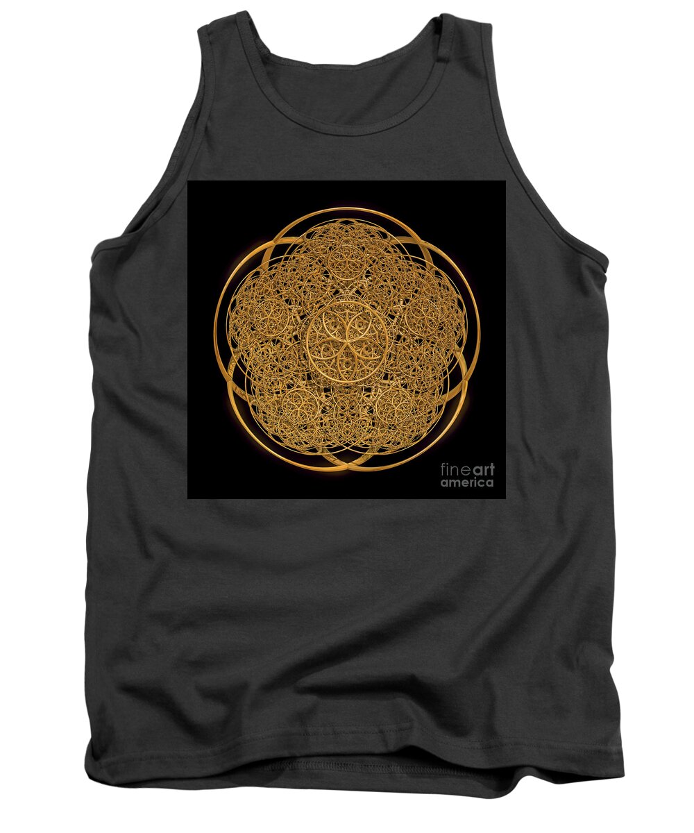 Flower Of Life Tank Top featuring the digital art Flower of Life by Olga Hamilton
