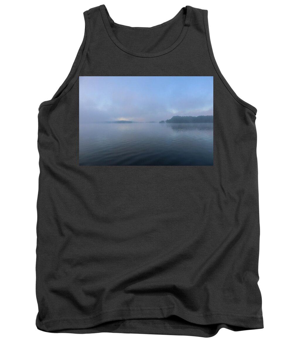 Lake Tank Top featuring the photograph Fogging The Inlet by Ed Williams