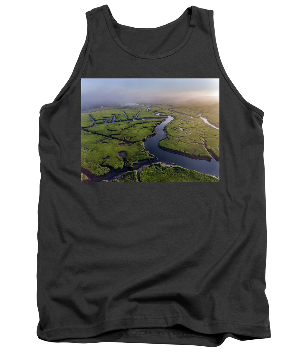 Drone Tank Top featuring the photograph Fogy Way by William Bretton
