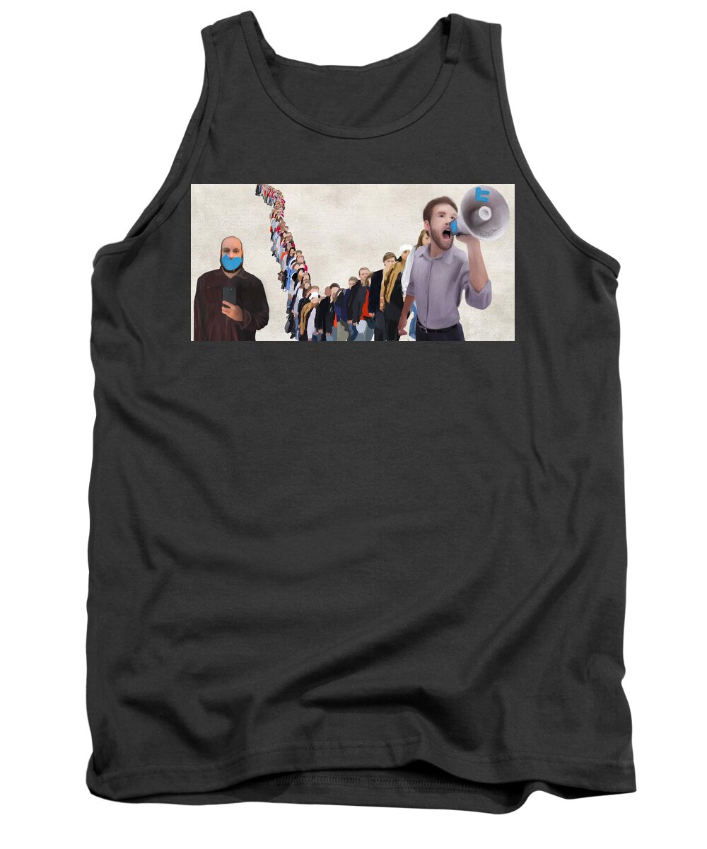  Tank Top featuring the digital art Followers Count by Jason Cardwell