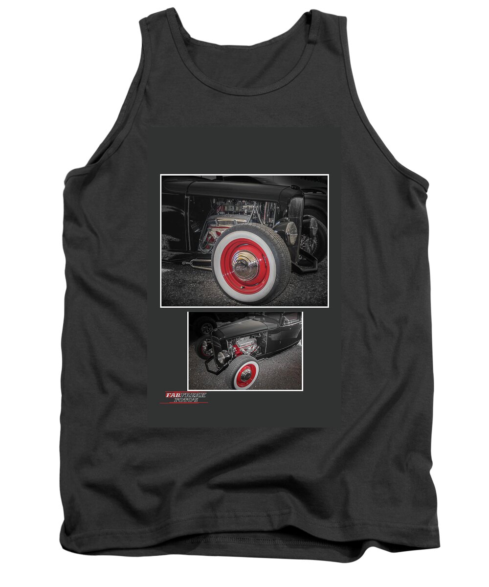 Ford Tank Top featuring the photograph Ford Roadster collage by Darrell Foster