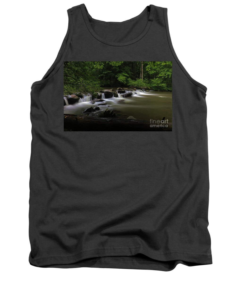 Waterfalls Tank Top featuring the photograph Front row falls.. by Rick Lipscomb