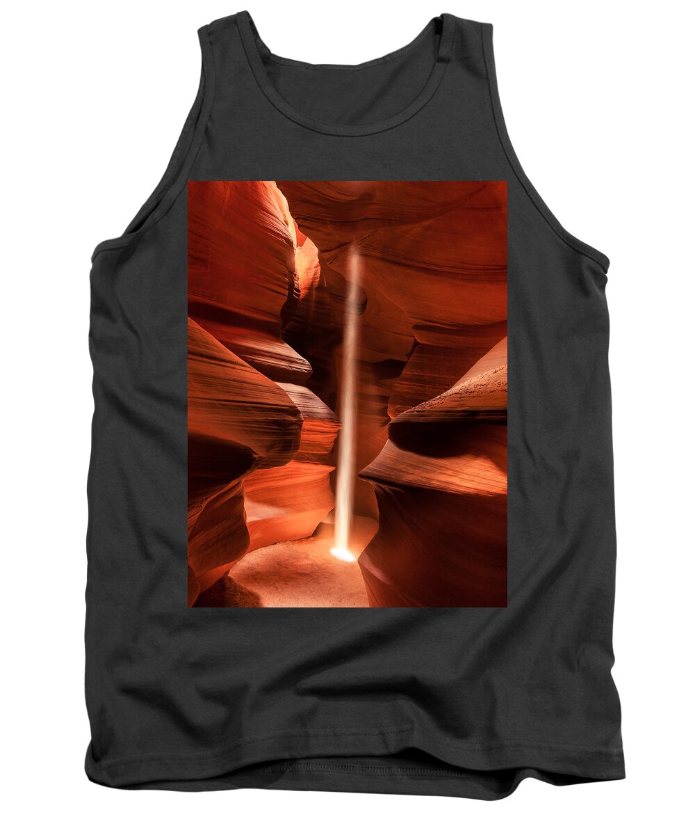 Light Beam Tank Top featuring the photograph Genesis by Peter Boehringer