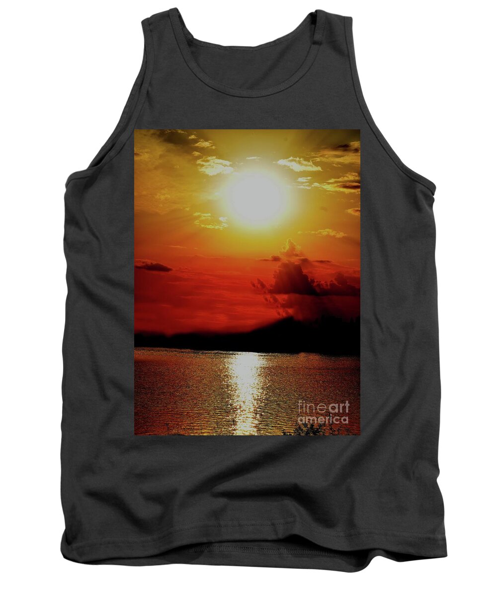 Nature Tank Top featuring the photograph Golden Dream by Leonida Arte