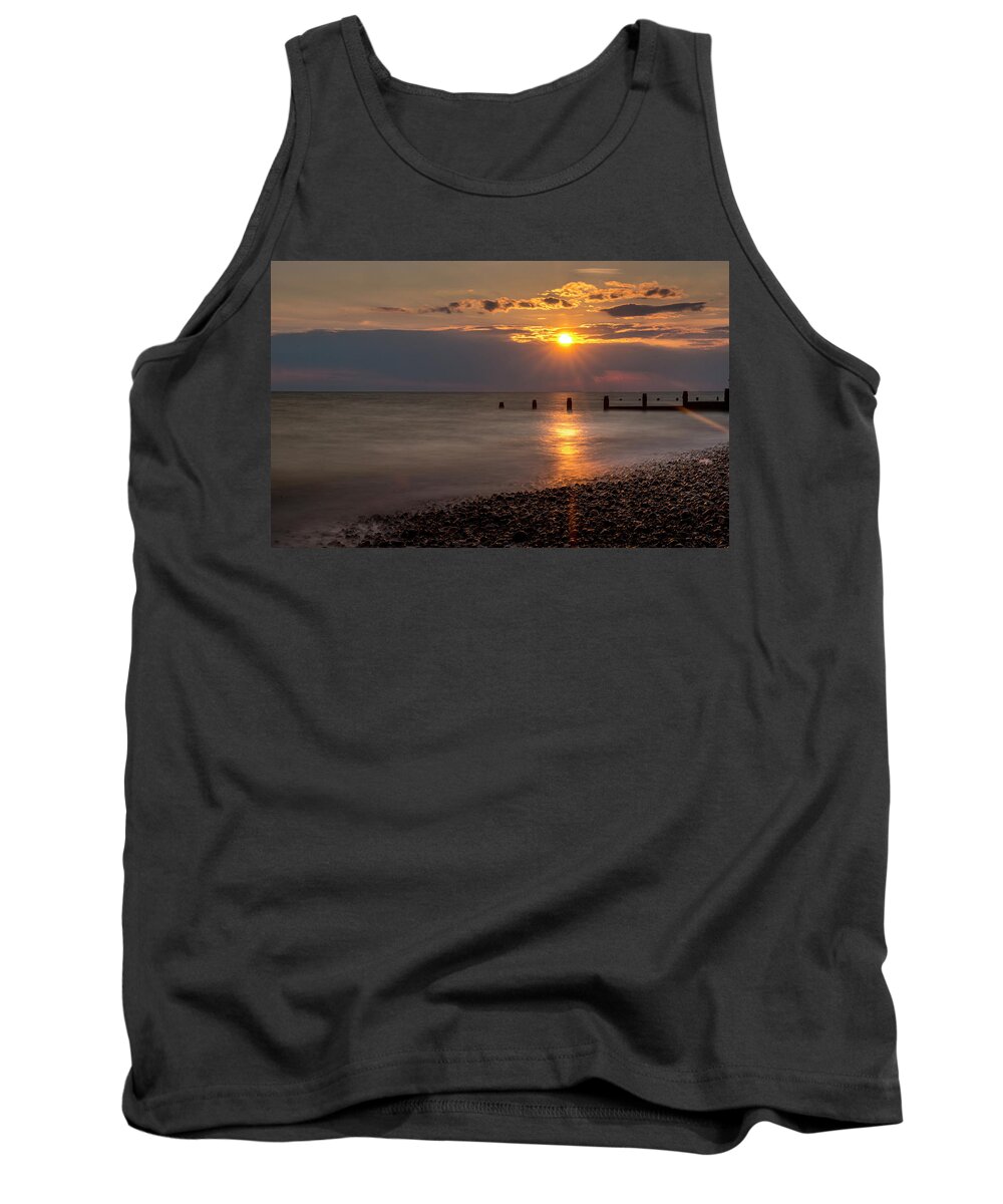 Landscape Tank Top featuring the photograph Golden Hour at Selsey by Chris Boulton