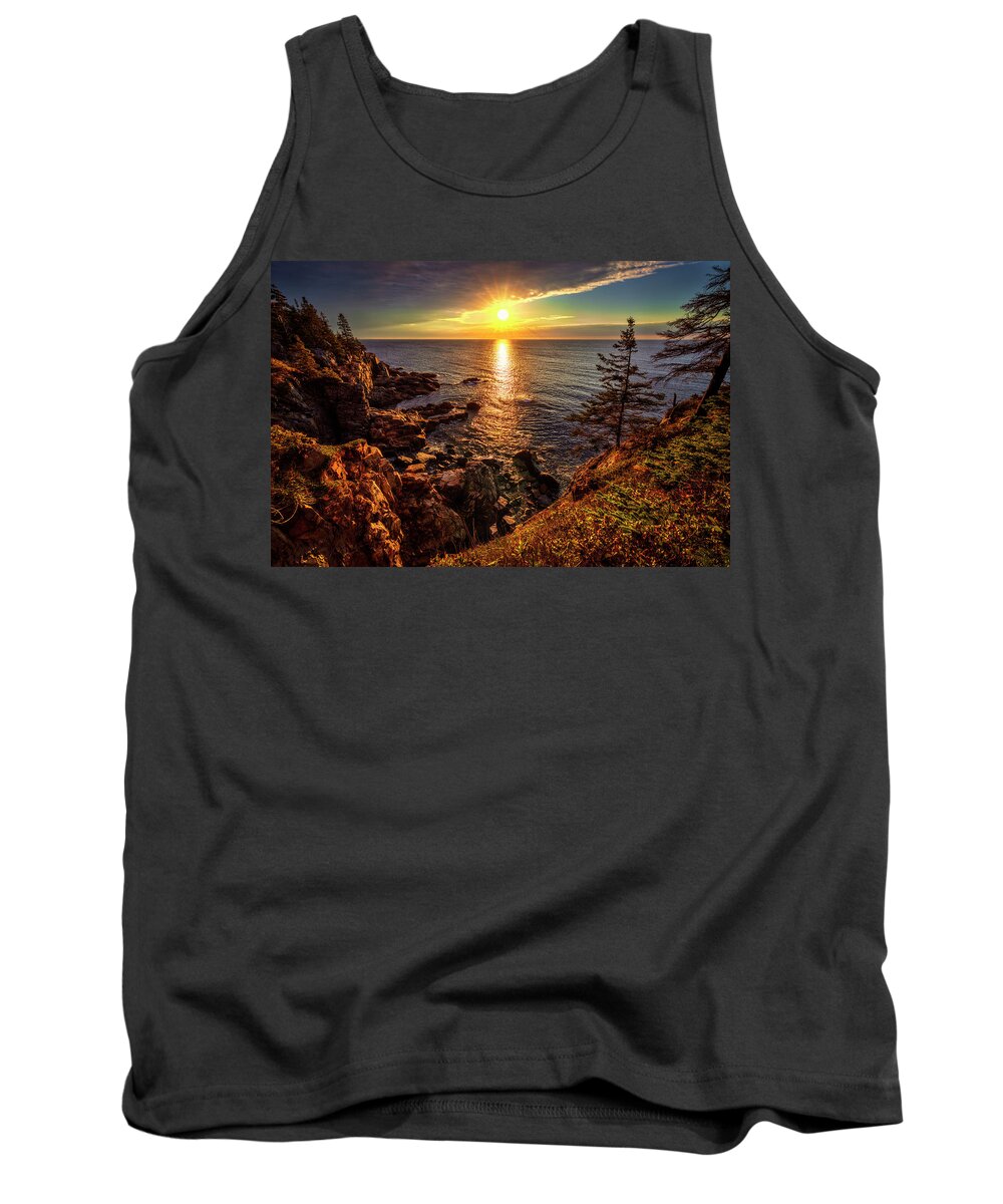 Sunrise Tank Top featuring the photograph Acadia Sunrise 34a3685 by Greg Hartford