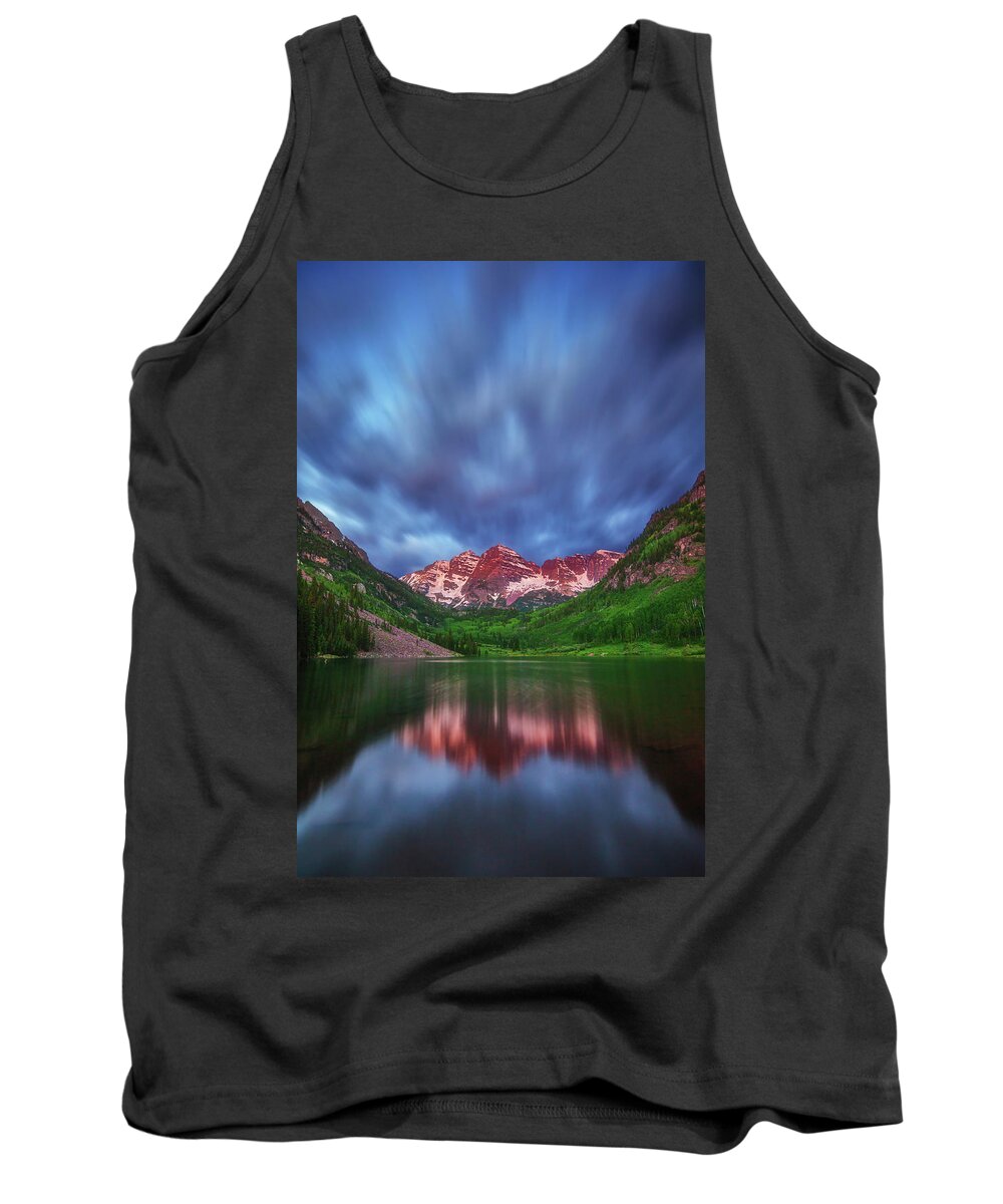 Maroon Bells Tank Top featuring the photograph Good Morning Maroon by Darren White