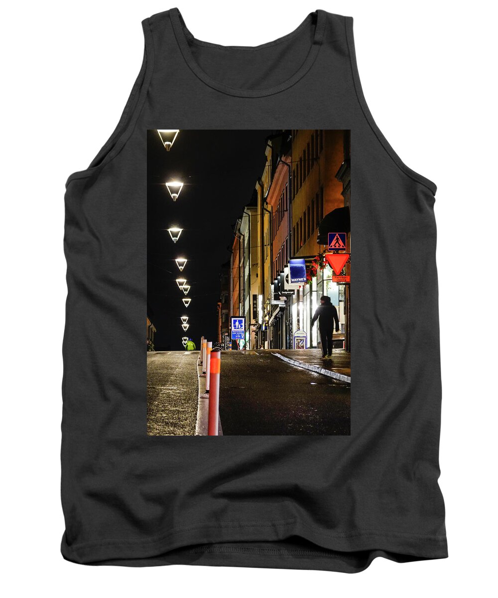 Architecture Tank Top featuring the photograph Gotgatan, Stockholm by Alexander Farnsworth