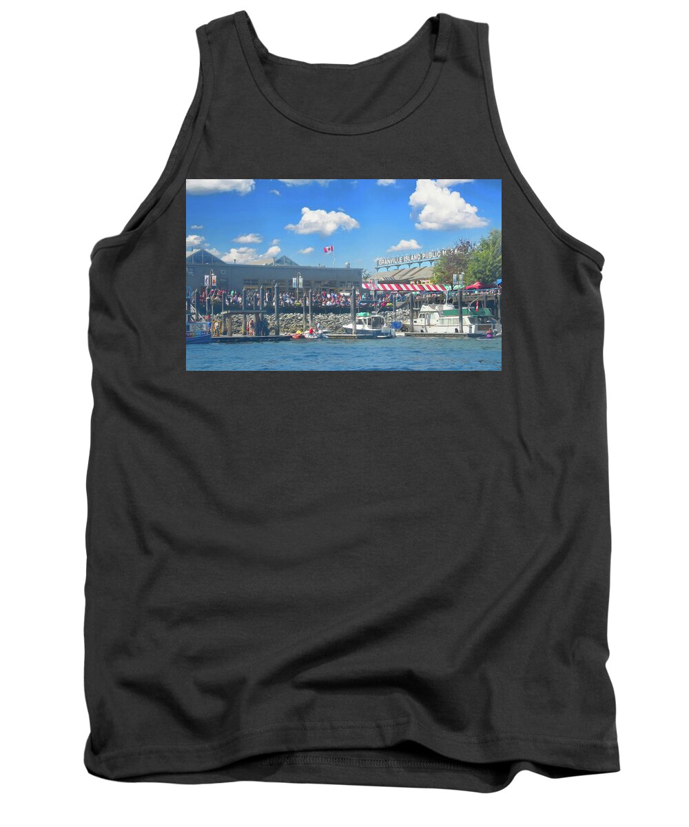 Vancouver Tank Top featuring the photograph Granville Island in Vancouver Canada by Ola Allen