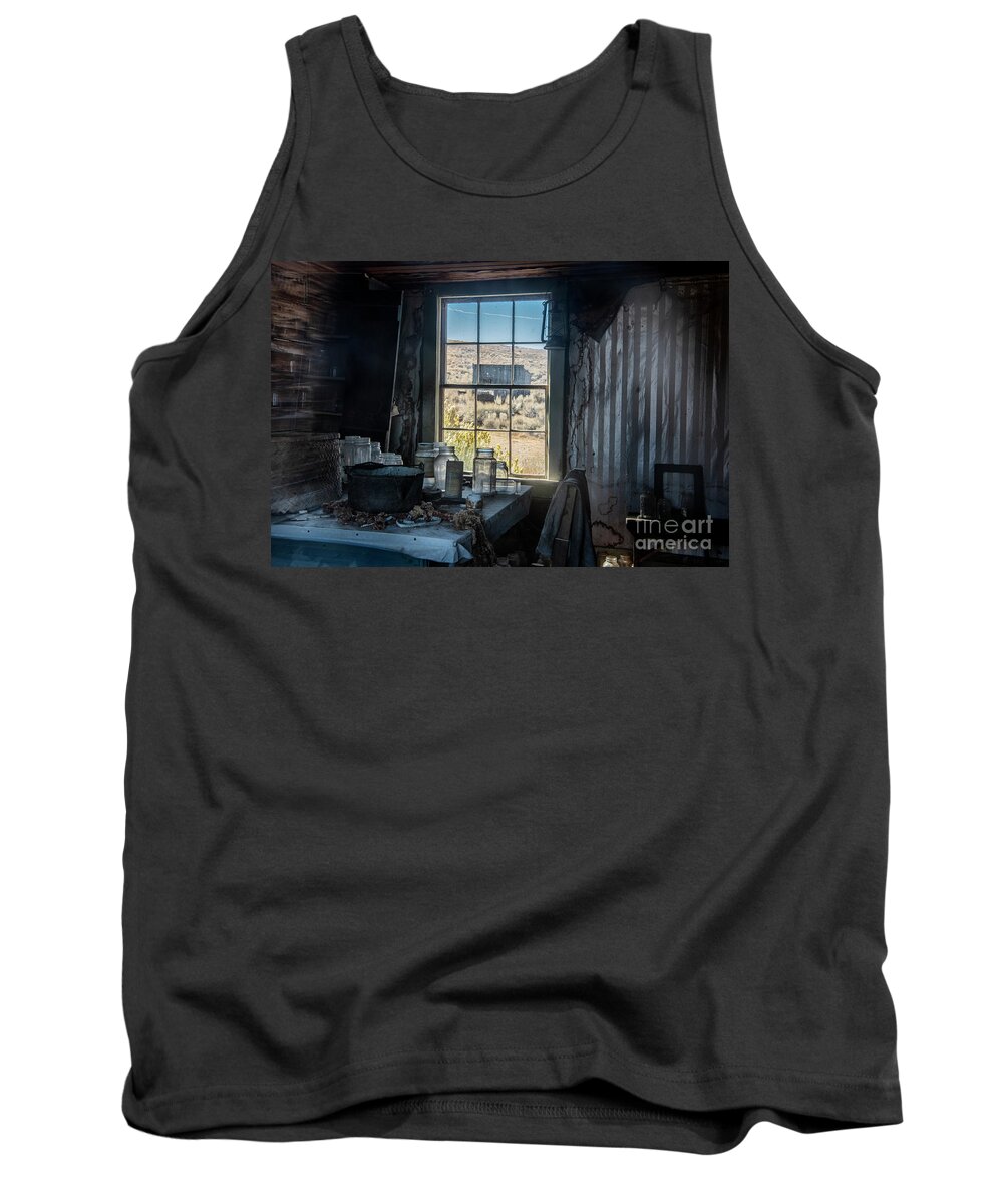 Architecture Tank Top featuring the photograph Haunting Times by Sandra Bronstein