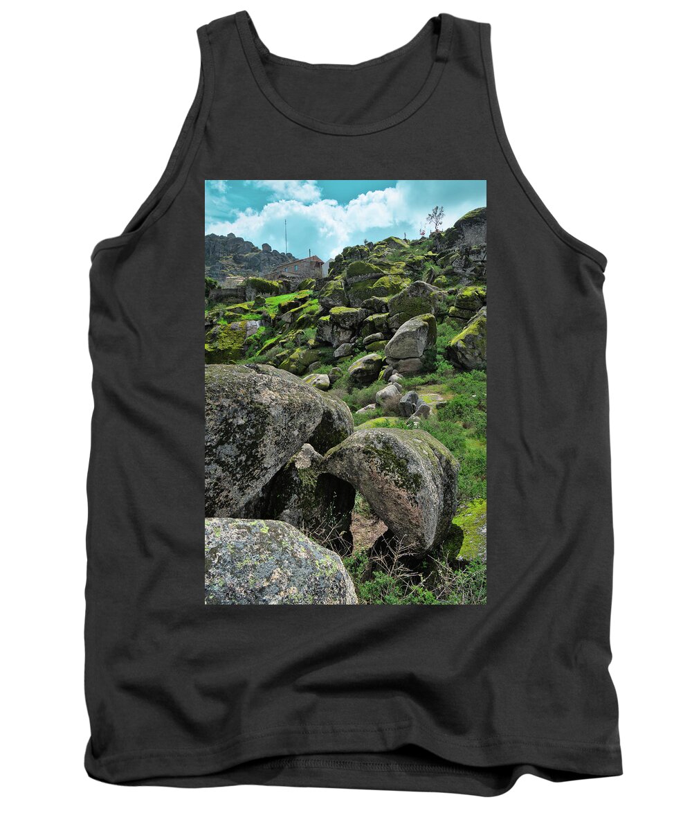 Portugal Tank Top featuring the photograph Hiking to the Village of Monsanto in Portugal by Angelo DeVal