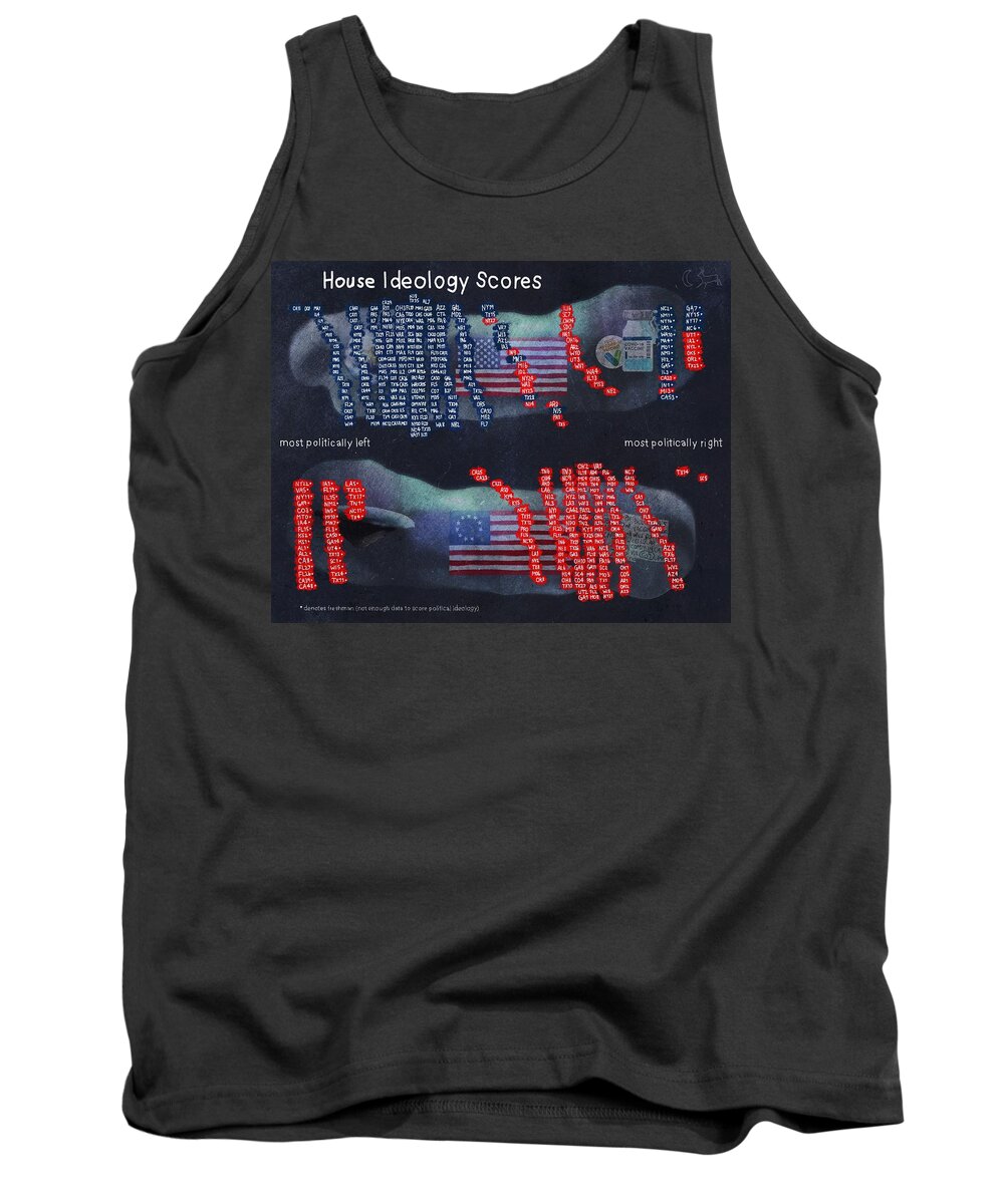  Tank Top featuring the digital art House Ideology Scores by Jason Cardwell