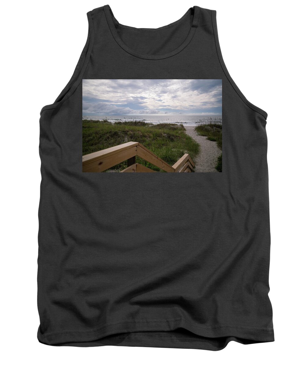 Huntington Beach State Park Tank Top featuring the photograph Pathway to the Beach by Cindy Robinson
