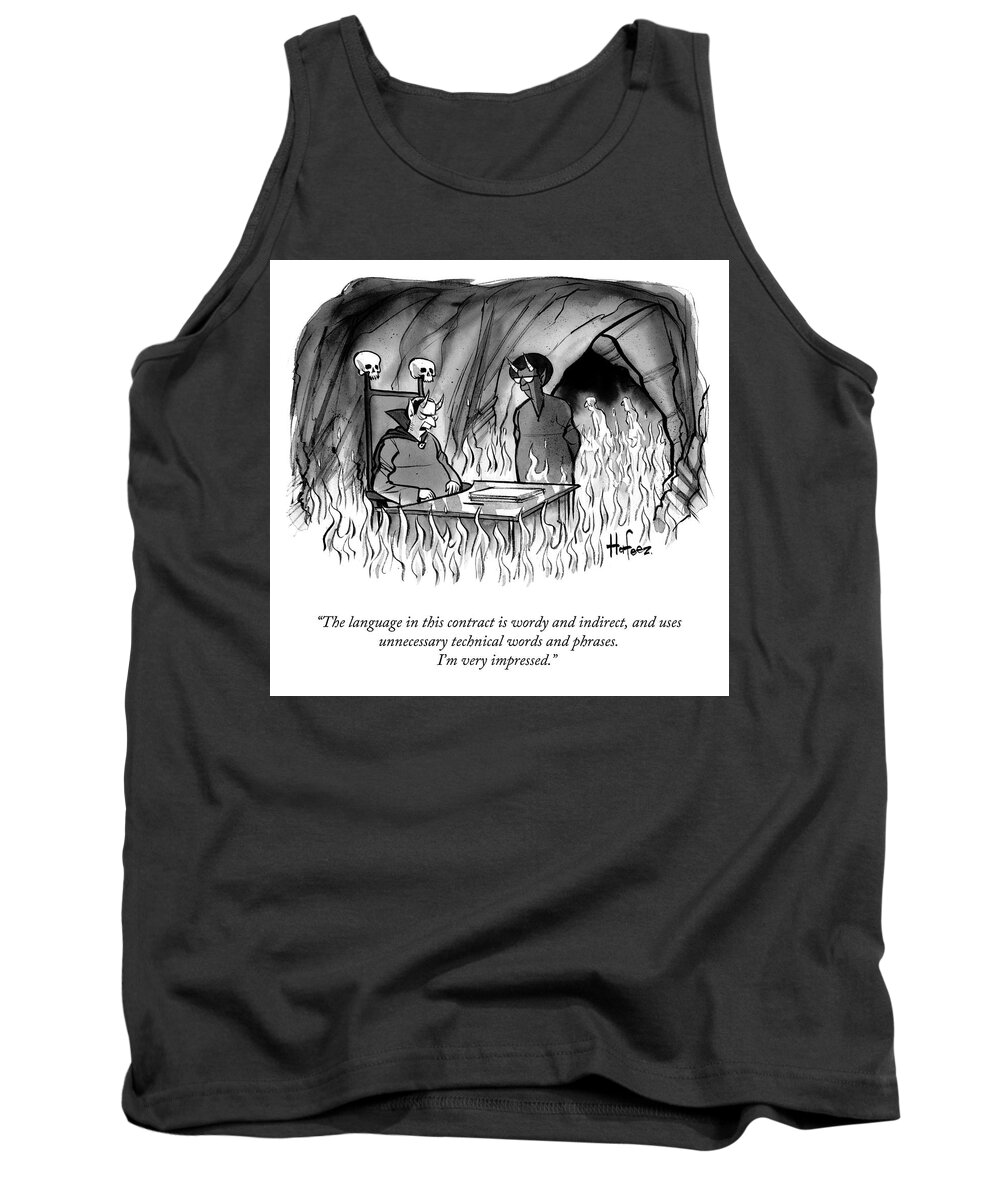 A21484 Tank Top featuring the drawing I'm Very Impressed by Kaamran Hafeez