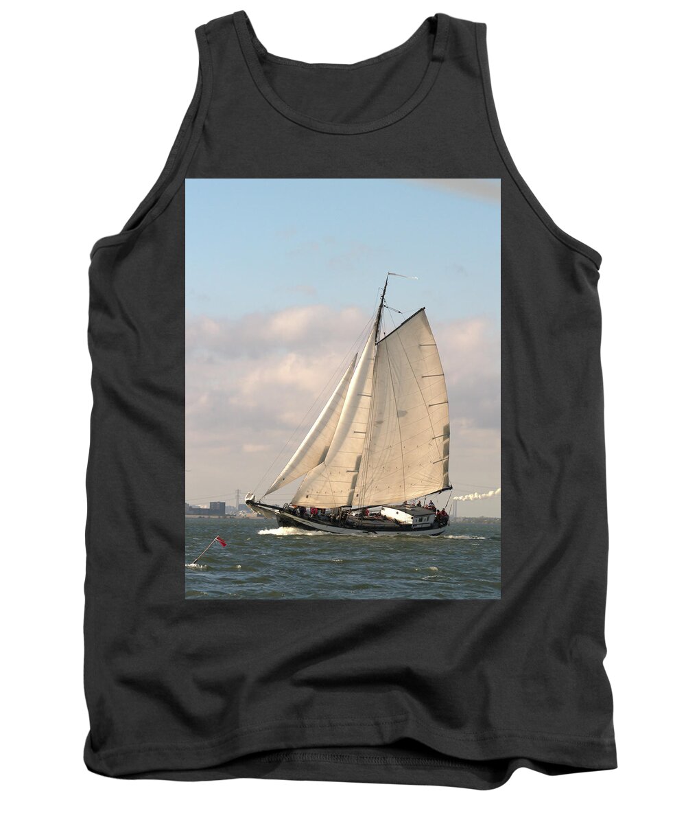 Digital Phhotography Tank Top featuring the photograph In the Race by Luc Van de Steeg