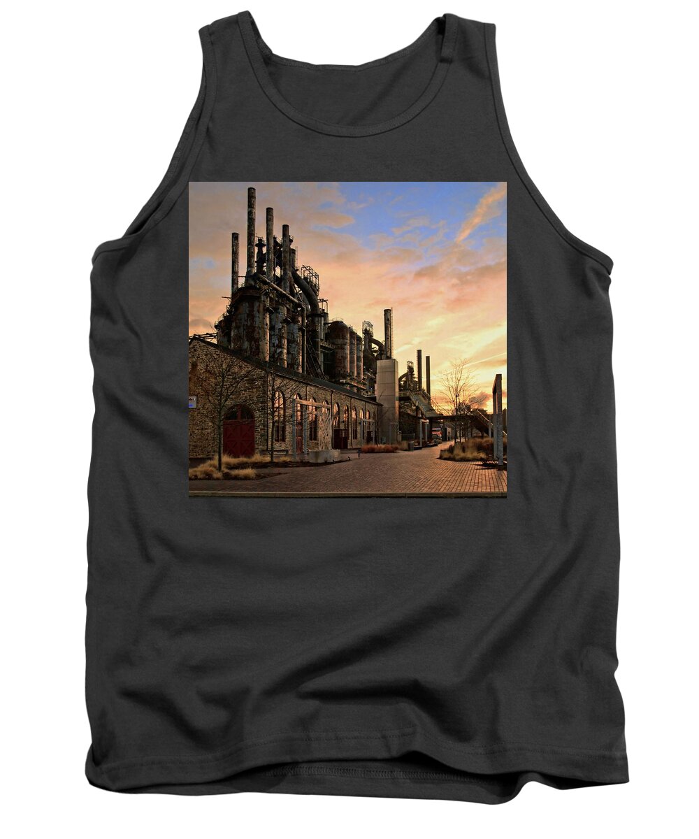 Bethlehem Tank Top featuring the photograph Industrial Landmark by DJ Florek