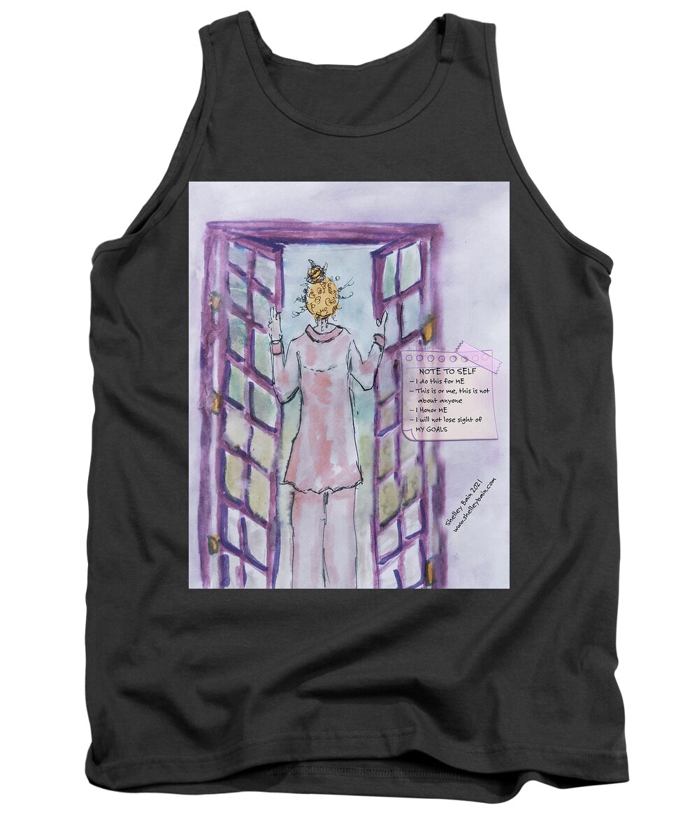 Daily Tank Top featuring the mixed media Inspiration #30 by Shelley Bain