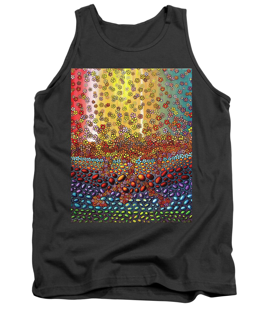 Overwhelmed Tank Top featuring the painting It will Never be Enough by Mindy Huntress