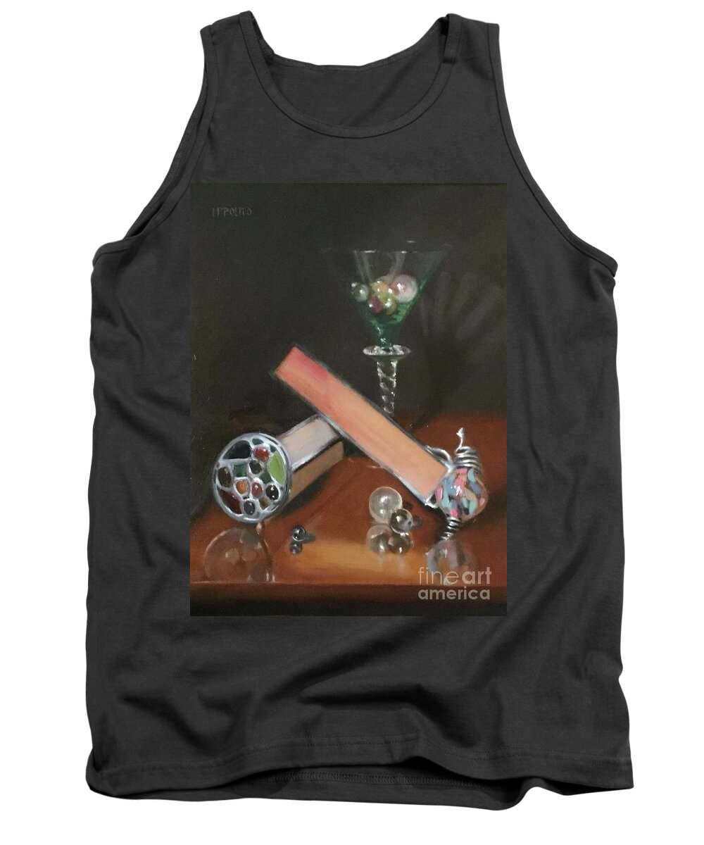 Oil Painting Tank Top featuring the painting Kaleidoscope by Lori Ippolito