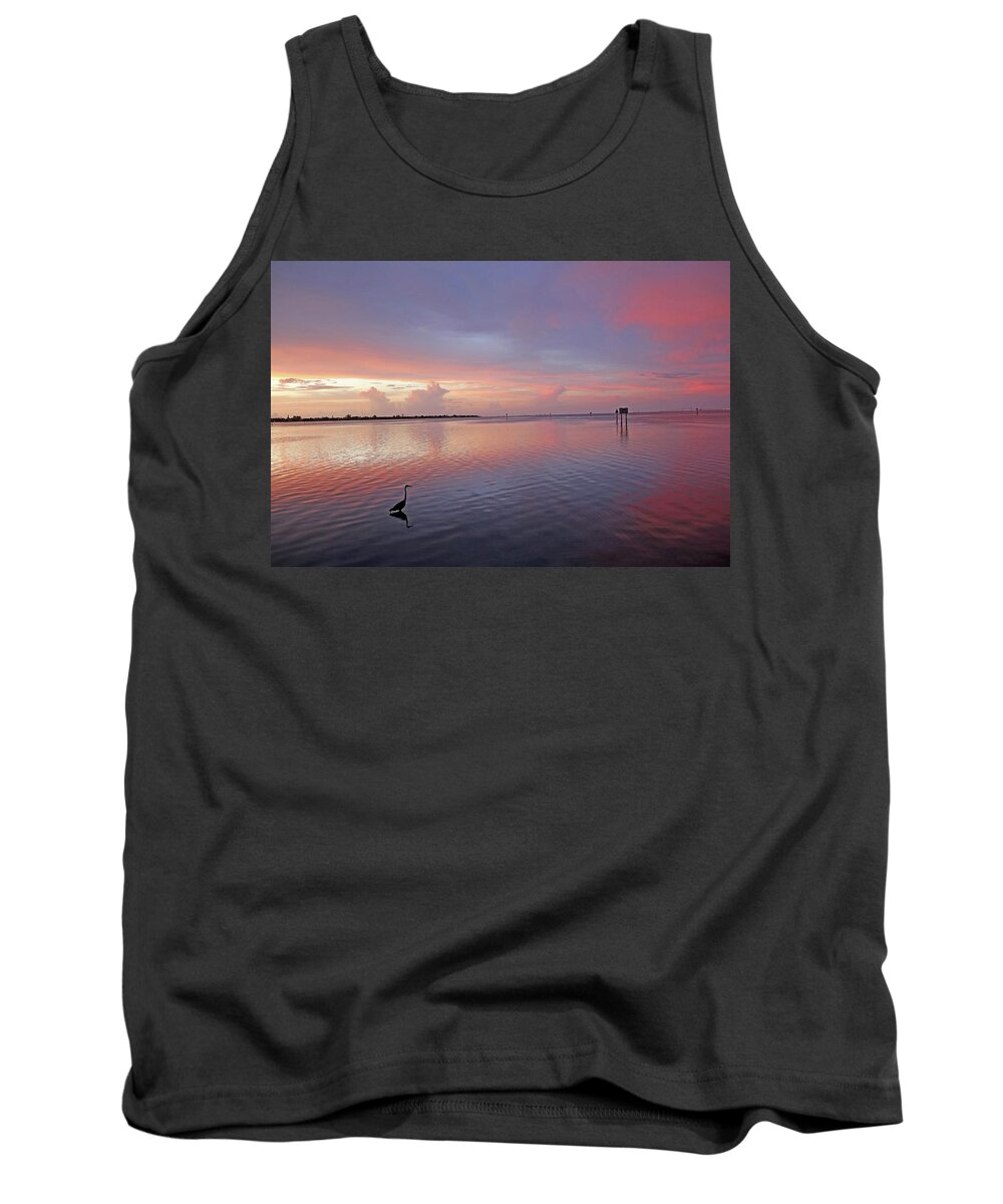 Sunset Tank Top featuring the photograph Last Light by HH Photography of Florida