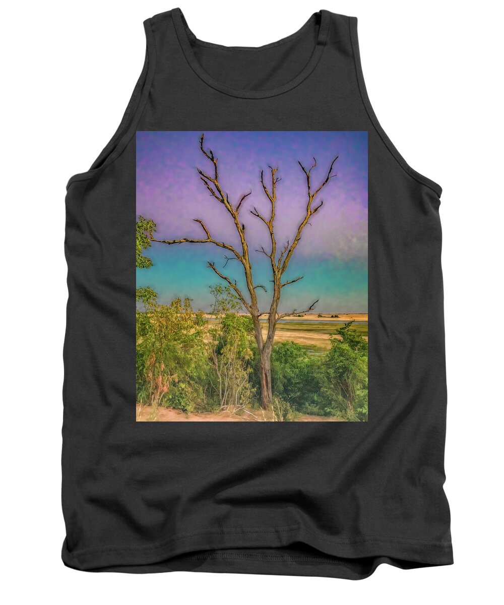 Africa Tank Top featuring the photograph Last Morning by Marcy Wielfaert