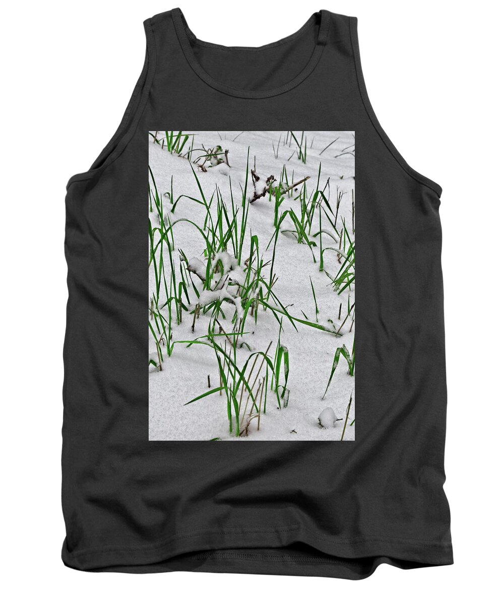 April Tank Top featuring the photograph Late Spring Snow by Loren Gilbert