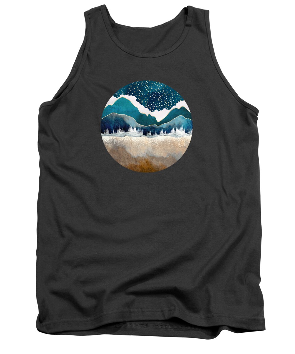 Digital Tank Top featuring the digital art Late Winter by Spacefrog Designs