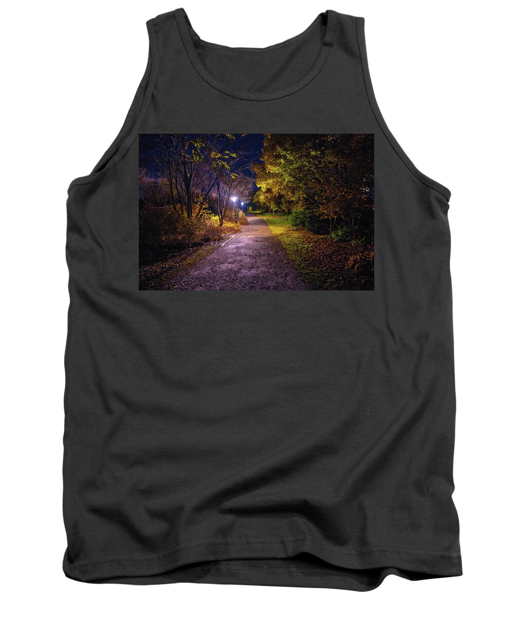 Light On Pathwaylight Tank Top featuring the photograph Light on Pathway #k4 by Leif Sohlman