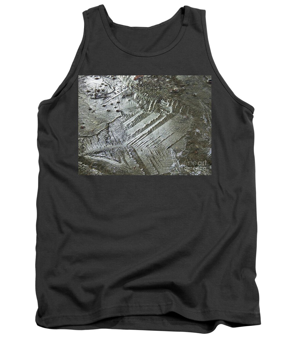Ice Formations Tank Top featuring the photograph Light on the frozen path by Nicola Finch