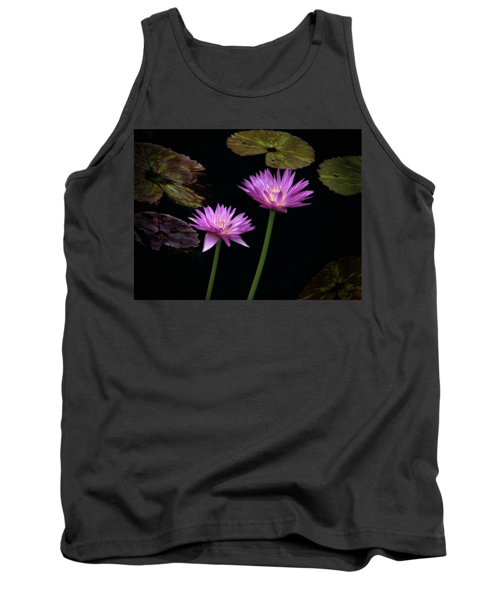 Lily Tank Top featuring the photograph Lotus water lilies by Rudy Umans