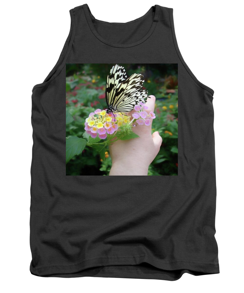 Butterfly Tank Top featuring the digital art Love is Like a Butterfly by Susan Hope Finley