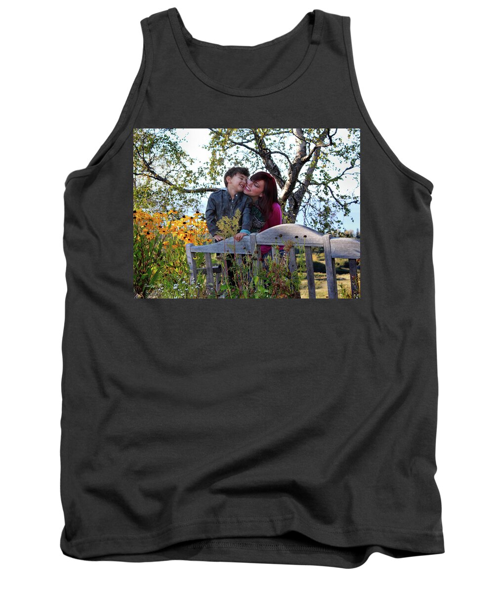 Mother Son Tank Top featuring the photograph Loving His Mom by Brian Jay
