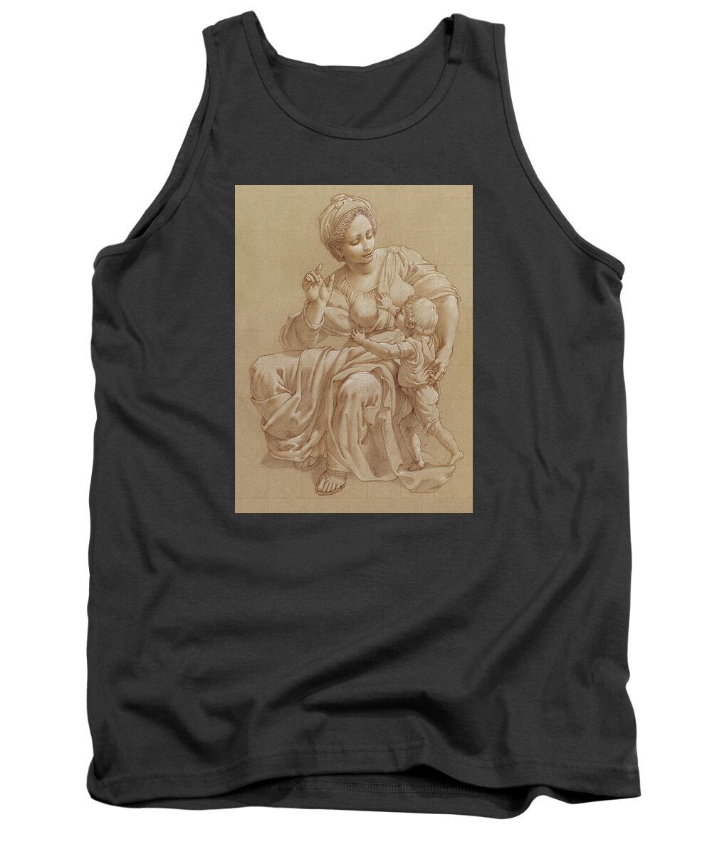 Madonna Tank Top featuring the painting Madonna and Child by Kurt Wenner