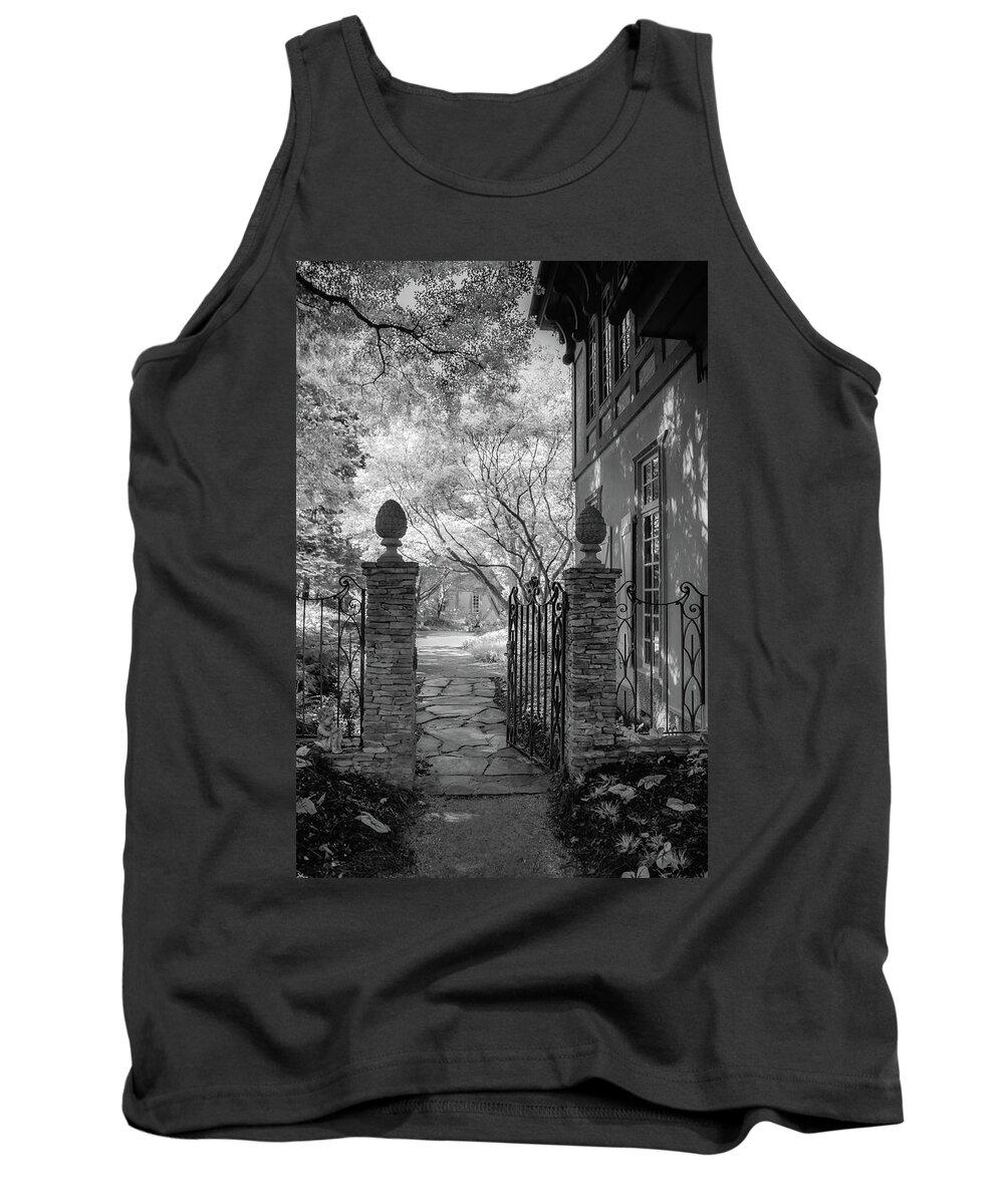 Georgia Tank Top featuring the photograph Manor House Gate by Cindy Robinson