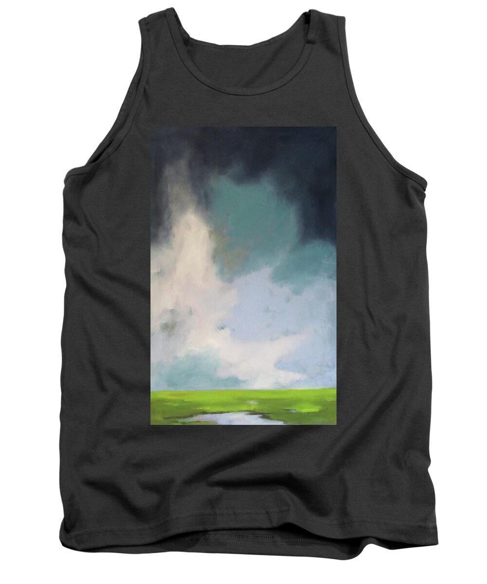 Marsh Tank Top featuring the painting Marsh by Chris Gholson